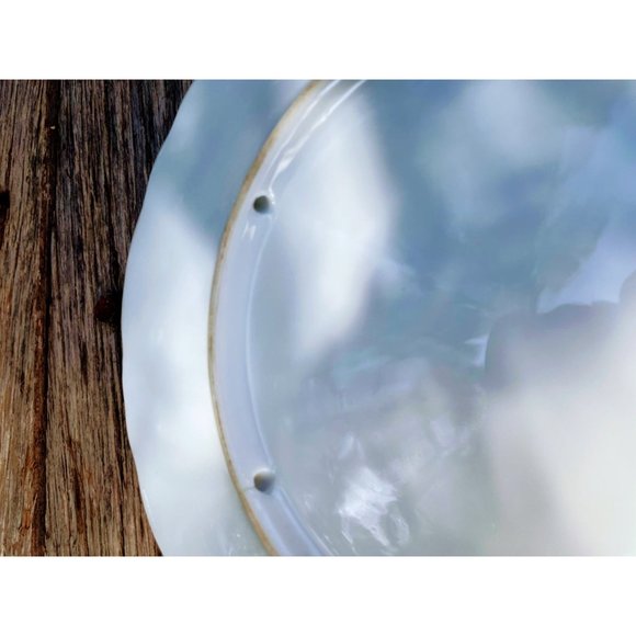 Vintage Tea Trivet Hot Plate Porcelain Fruit Picture - Picture 6 of 7